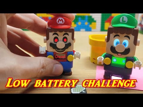 LOW Battery LEGO Super Mario | How to change low battery 30 sec Challenge