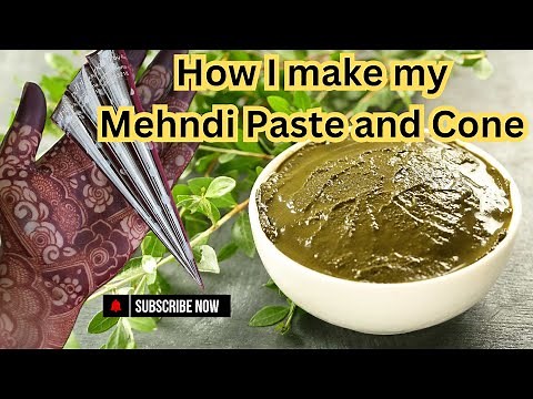 Mehndi Mixology | Mehndi Paste Making Tutorial | CREATE Your Own Mehndi Paste and Cones at Home?