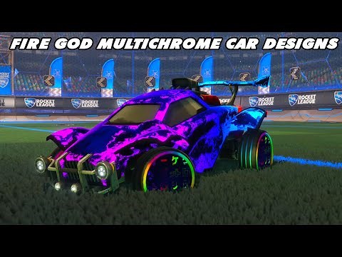 Fire God Multichrome Car Designs - Rocket League