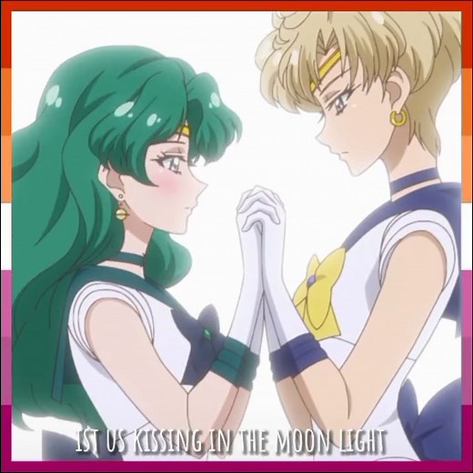 Sailor Moon Lesbian Kiss Moments | Magical Girls Love Story