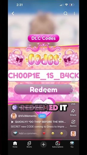 Get this drip code before December 1