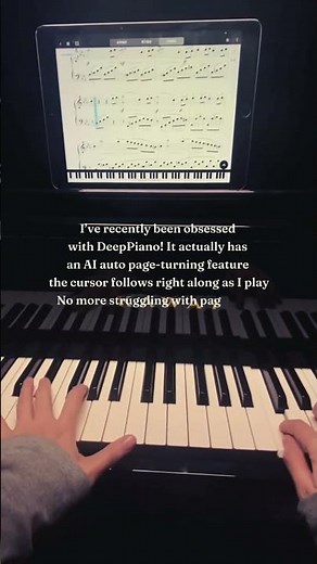 AI Page Turning for Piano | Hands-Free Piano Practice #pianohacks #piano #pianotips #deeppiano