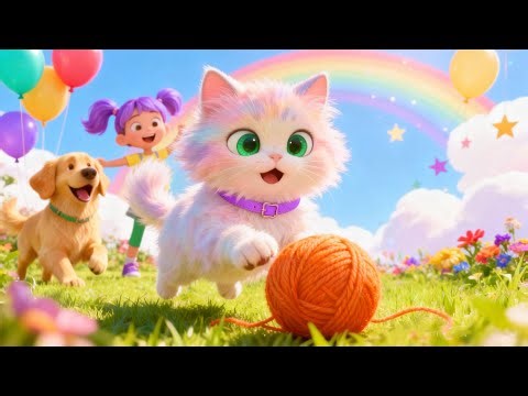 Meow Meow Says the Cat! 🐱 | 3D Kids Cartoon & Animal Sounds