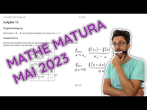 Mathe Matura Haupttermin Mai 2023 - Komplett durchgerechnet