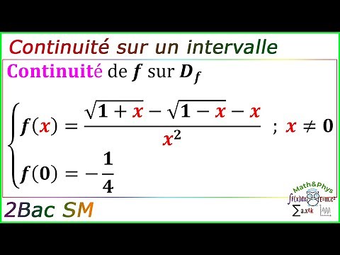 Continuity of a Function - Limits and Continuity - 2bac SM - [Exercise 4]