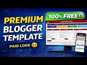 🔥 Premium Blogger Template FREE | Responsive & SEO Friendly | Free Blogger Theme 2026 🚀