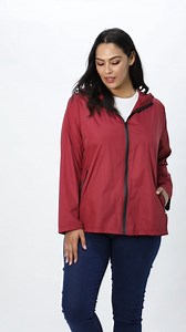 Watch plus size waterproof rain jacket on Amazon Live