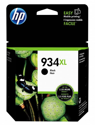 HP 934XL High Yield Black Original Ink Cartridge, ~1,000 pages, C2P23AN#140 - Walmart.com