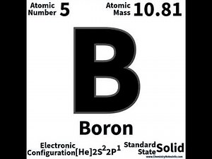 Boron Element - Interesting facts, Physical and chemical properties of boron