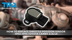 How to Replace Throttle Position Sensor 1992-1996 Toyota Camry 22L L4