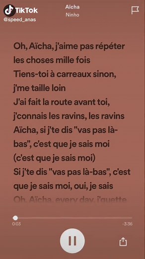 Speed Song sur TikTok