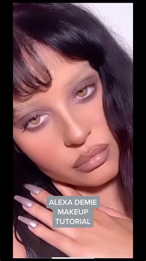 Alexa Demie Bleached Brows Makeup Look