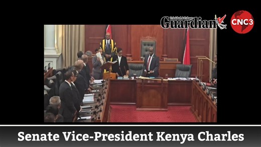 Government Senator Kenya Charles has been elected Vice President of the Senate. | CNC3 Television, Trinidad and Tobago