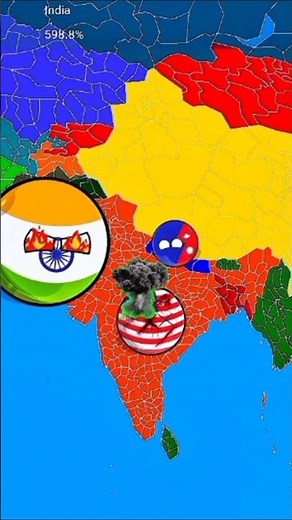 IF India and America switch there place 😂 #viral #countryballs #shorts #short #shortvideo