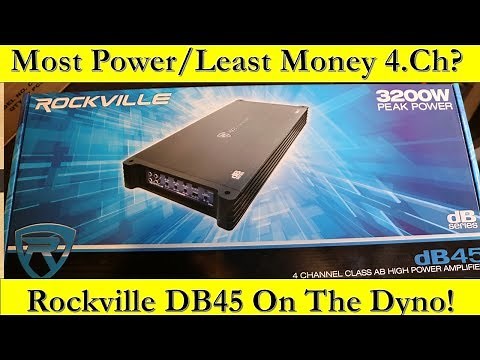 Most Powerful / Least Money 4 Channel on the Market? Rockville DB45 Amp Dyno and Unboxing!
