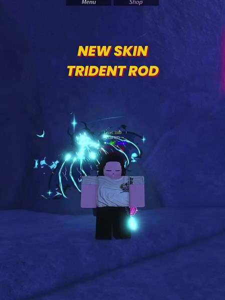 please fisch give the effect on this skin rod @fischonrblx #fisch #roblox #trident #tridentrod #tridentskin #robloxfunny #micup #gaming #fyp