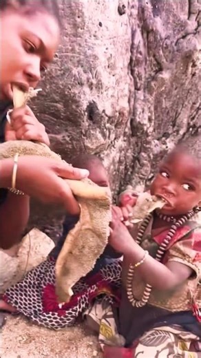 What Ancient Humans Ate Before Civilization | Hadza Tribe Eating #shorts