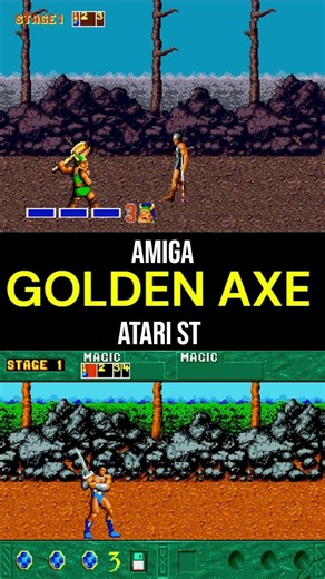 Golden Axe Conversion Comparison Commodore Amiga vs Atari ST #retrogaming #sega #retro #gaming #90s