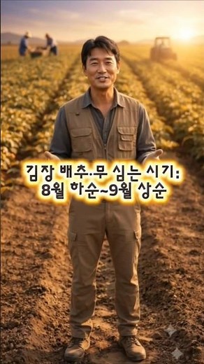 김장 배추·무 심는 시기와 밭 만들기 핵심 비법 #배추농사 #무농사 #배추농사비료 #shorts