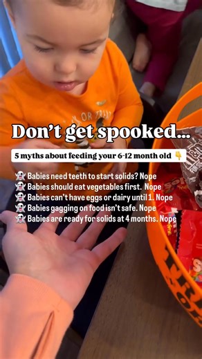 Scary starting solids advice⬇️  5 Scary Myths About Starting Solids...