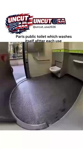 Uncut USA on Instagram: "This isn’t just a bathroom — it’s urban engineering quietly doing its job. In Paris, these self-cleaning public toilets reset themselves after every use, automatically washing and disinfecting the interior before the next person walks in. No attendants. No awkward maintenance windows. Just systems working in the background. Sensors detect when the space is empty, triggering a full cleaning cycle that targets high-contact surfaces and reduces the spread of bacteria. The g