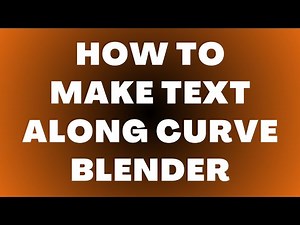 Text Along Curve in Blender