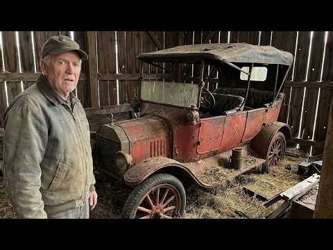 ASMR Barn Find: Restoring a 1908 Ford Model T Red — From Rusted Metal Earth to Brand New Shine