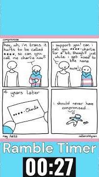 🏳️‍⚧DeadName-RealName🏳️‍⚧#transgender #lgbtiq #comic