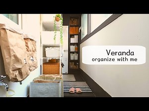 Tidying up the narrow laundry room & utility room |Emptying and filling only what I need neatly