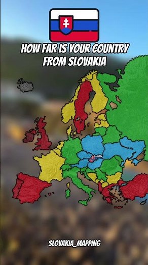 How far is your country from Slovakia|#mapguide #europe #geography #geographythroughmaps #mapping