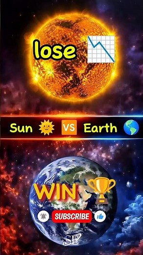 Sun vs Earth 😱🌞🌍 #sun #vs #earth