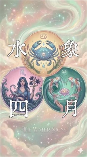 水象-四月 #运势 #水象星座 #巨蟹座 #天蝎座 #双鱼座