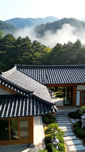 Korean-Style Traditional Modern House Design #Architecture #HomeDesign #KoreanHouse