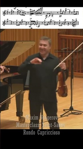 Maxim Vengerov Violin Masterclass Saint Saëns Rondo Capriccioso #violin #classicalmusic #vengerov