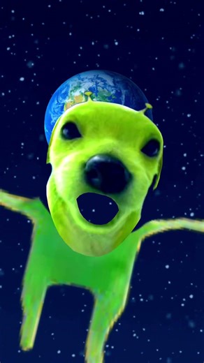 Alien dog toy