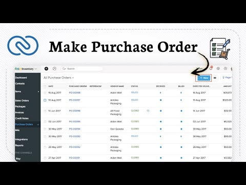 How to Create a Purchase Order In Zoho CRM