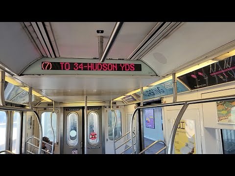 NYC Subway: R188 7 Train Full Ride: Main St - 34 St - Hudson Yards