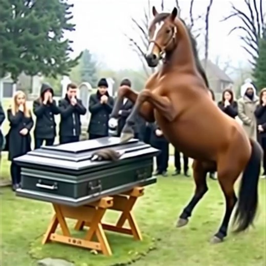 On the day of my husband’s funeral, his horse broke the lid of the coffin. Everyone thought it had gone mad from grief, but what those present saw inside shocked them all. It was my husband’s funeral day. We had lived together for over twenty years, and almost all that time Astoria — a horse he once saved — was by his side. Since that day, they were inseparable, like two old friends who understand each other without words. The procession slowly moved toward the cemetery. I walked behind the coff