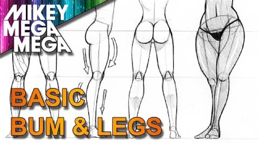 怎样才能画出动漫女孩的臀部和腿部呢 MIKEY MEGA MEGA