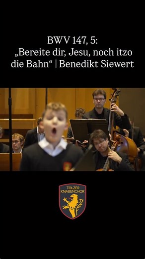 J. S. Bach – “Bereite dir, Jesu, noch itzo die Bahn” (BWV 147, 5) Boy Soprano Benedikt Siewert 📍 Himmelfahrtskirche, Munich 📅 18 October 2025 Live performance from The BACH ENTWURFF PROJECT with Concerto München and Tölzer Knabenchor, conducted by Michael Hofstetter 🎥 Watch the full video via the link in our bio | TÖLZER KNABENCHOR