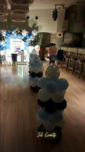Boss baby birthday theme decoration | Boss baby themed birthday party