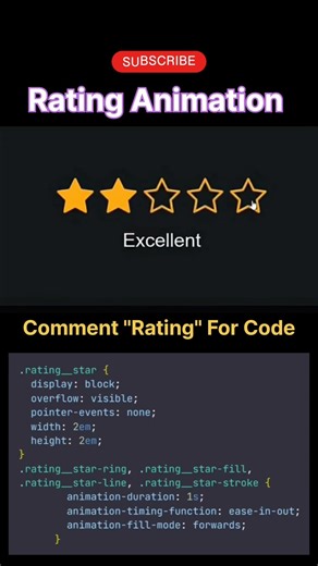 ⭐ Rating Star Animation Using CSS & JavaScript | Smooth UI Effect | Coding With Saurabh #cssfilters