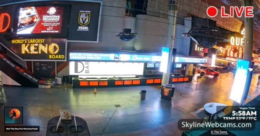 【LIVE】 Live Cam Las Vegas - Fremont Street | SkylineWebcams