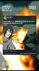 NARUTO AND SASUKE COMBINE ATTACK 🔥🥶