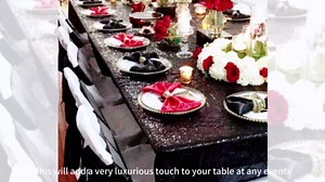 Partisout Sequin Tablecloth 90x132 inch Sequin Table Cloth for Parties Burgundy Glitter Tablecloth Rectangle Sparkly Table Cloth Happy Birthday Wedding 6ft Tablecloth