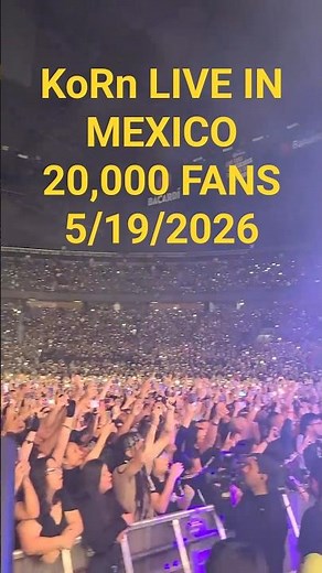 KoRn Live in Mexico City! 20,000 Fans Singing!