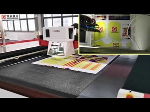 Vision Galvo laser cutting and perforation for sportswear