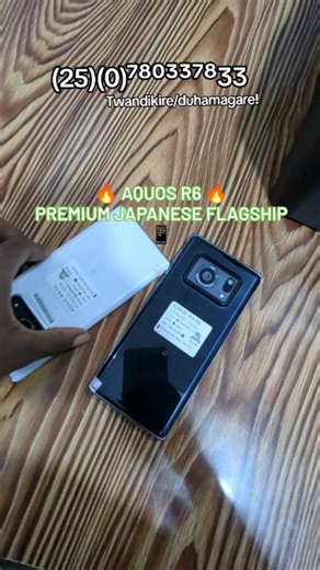 Panemm Vega on Instagram: "📱 Aquos R6 — Japanese precision meets flagship power 💎 Insane camera, smooth display & premium feel 🔥 Available now @ Rwema Electronics 🇷🇼#RwemaElectronics #AquosR6 #FlagshipPhone #KigaliTech #RwandaGadgets"