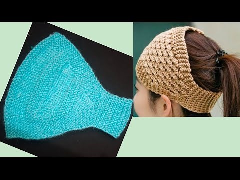 Step By Step Knitting Tutorial Of Head Warmer/Ear Warmer/Scarf For Beginners #BeenasCorner