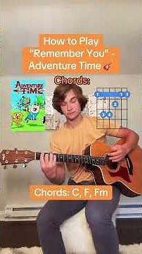 How to Play “Remember You” - Adventure Time 🎸 #guitartok #guitartutorial #guitarlesson